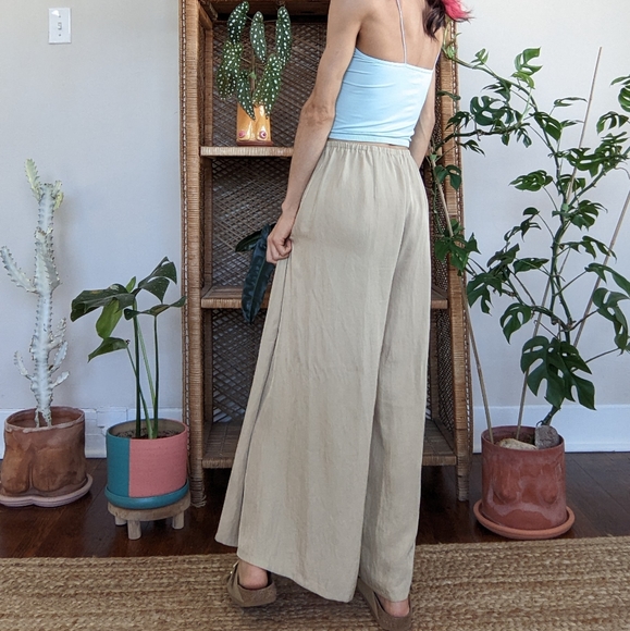 🚫 SOLD - Vince Triacetate Pull On Wide Leg Pants - Picture 4 of 10